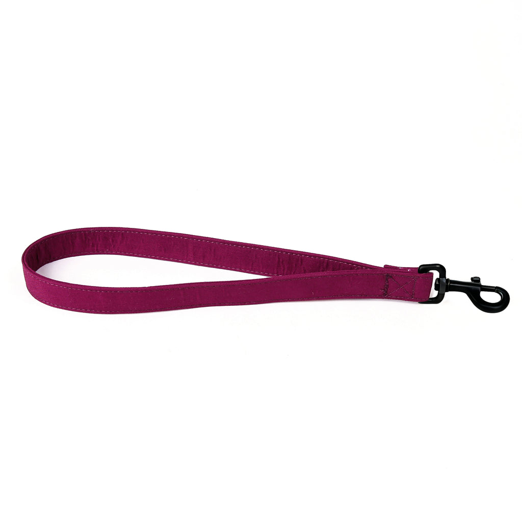 100% Cotton Adjustable Dog Lead Black  Wine main