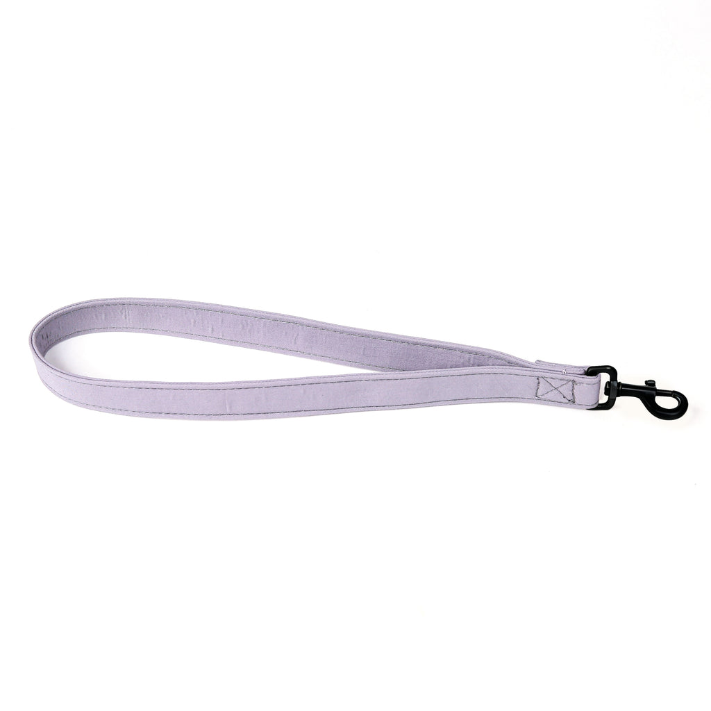 100% Cotton Adjustable Dog Lead Black  Light Grey main