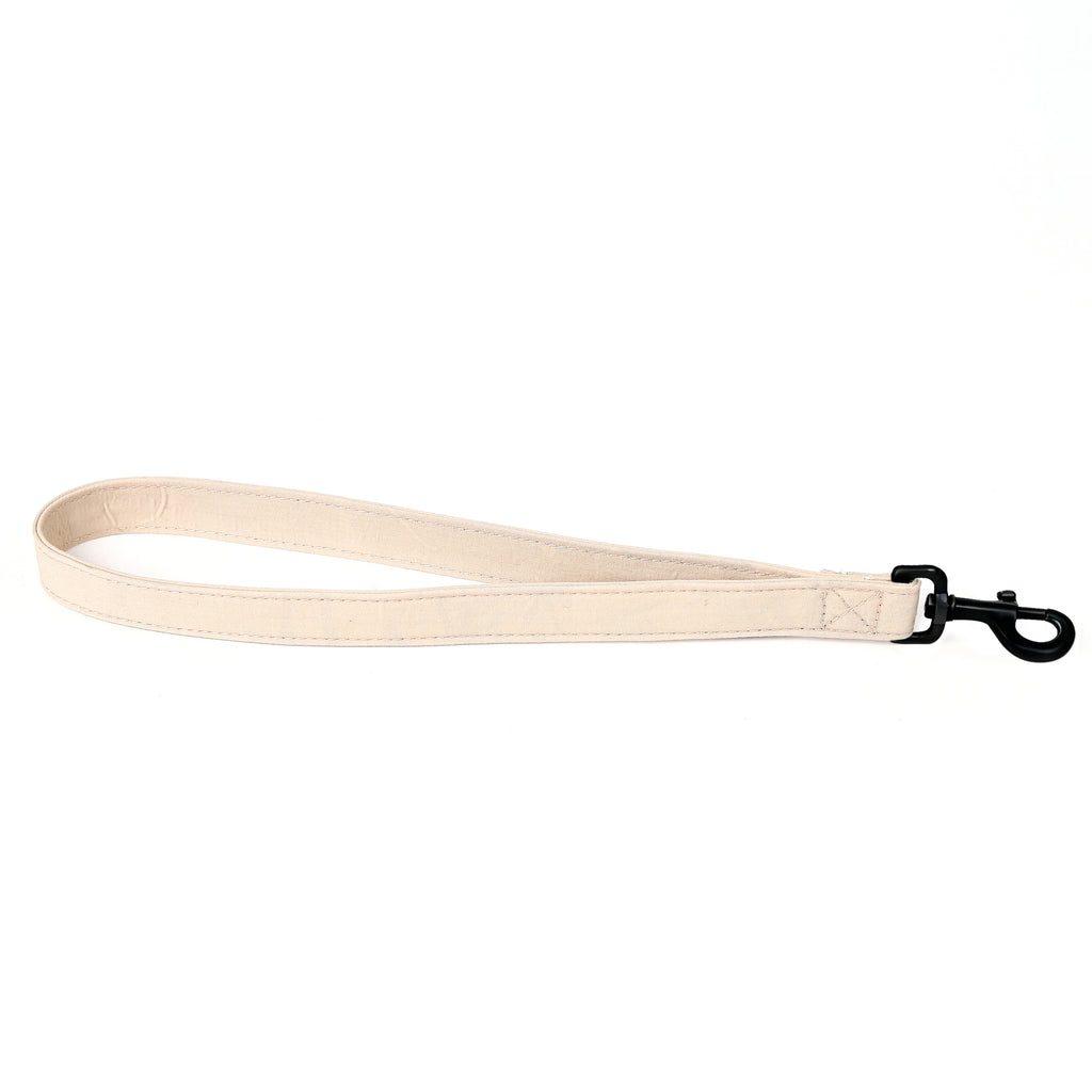 100% Cotton Adjustable Dog Lead Black  Beige main