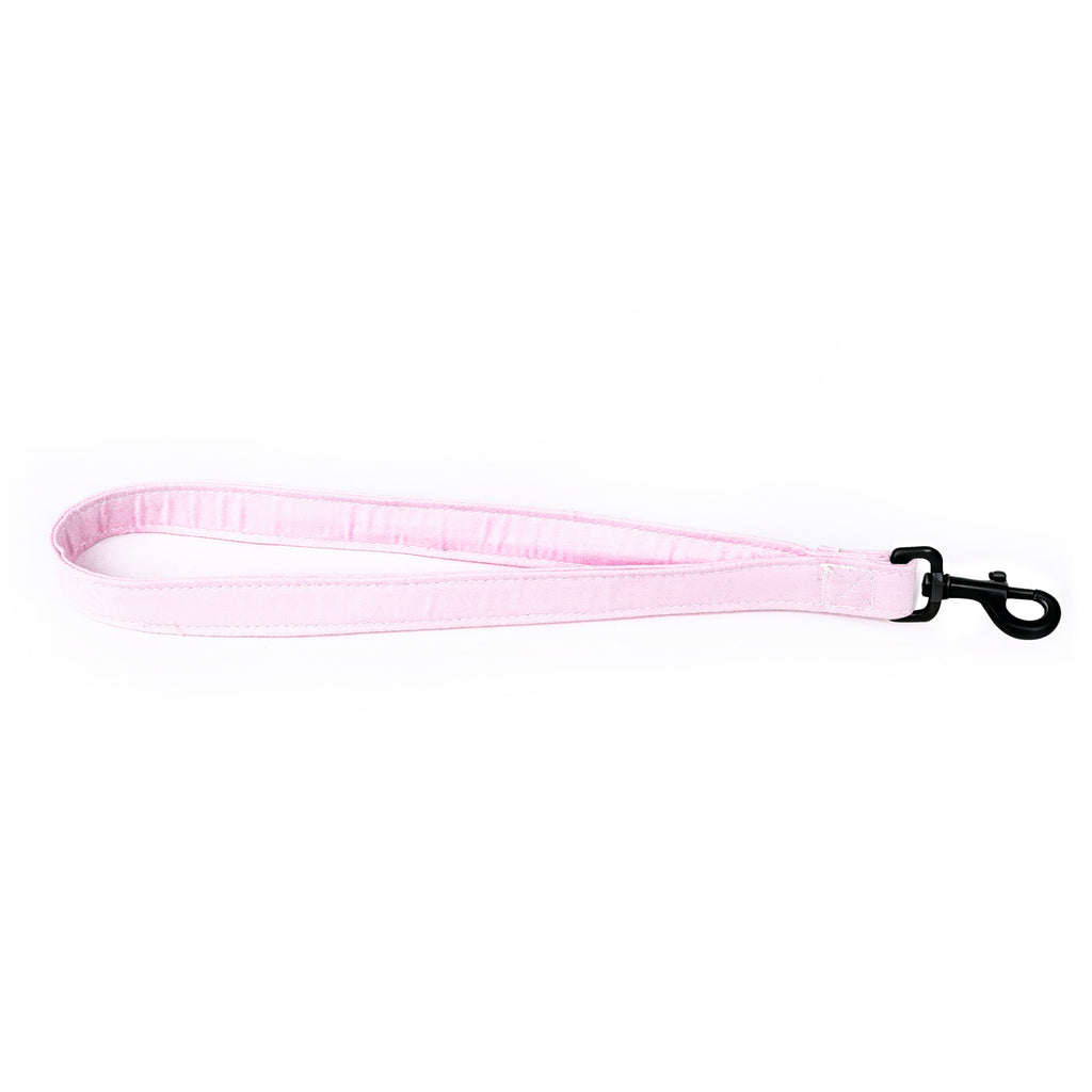 100% Cotton Adjustable Dog Lead Black Pink main