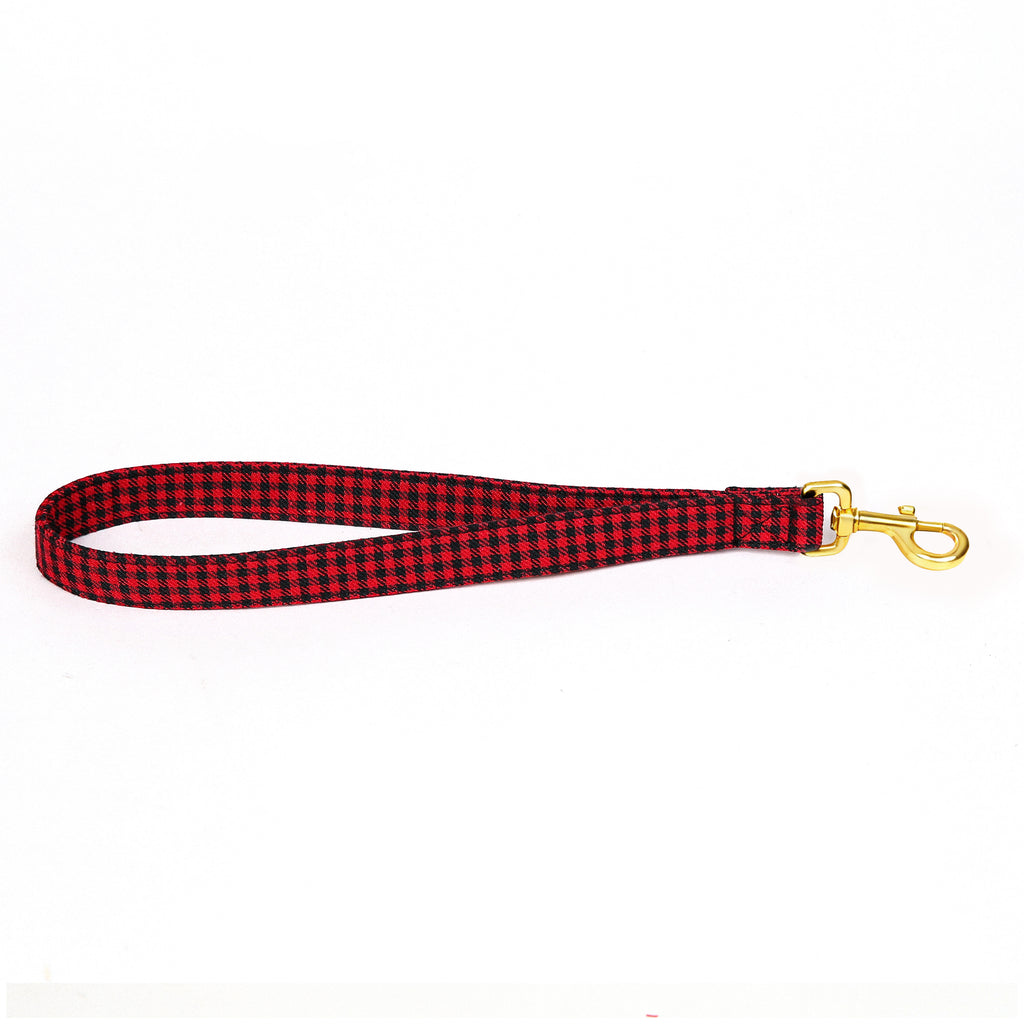 100% Cotton Adjustable Dog Lead Gold Shepherd Red main