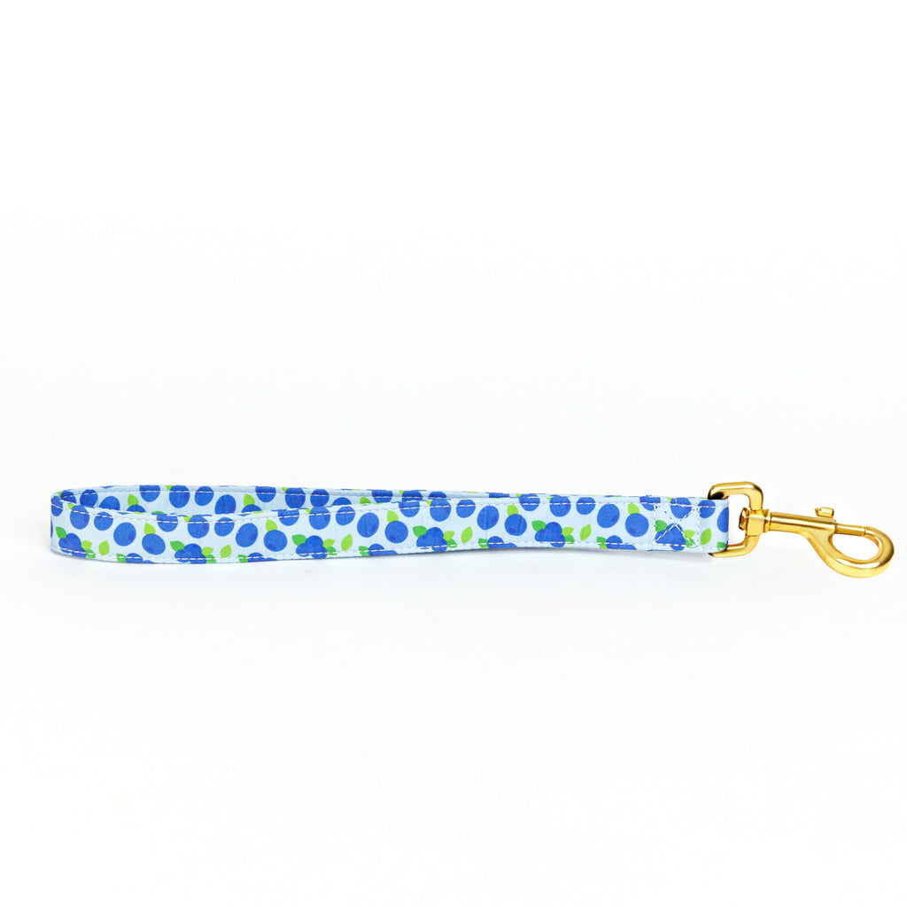 100% Cotton Adjustable Dog Lead Gold  Blueberry main