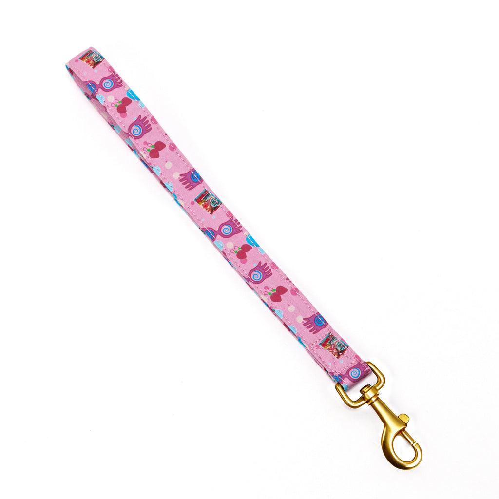 100% Cotton Adjustable Dog Lead Gold  luna lovegood front