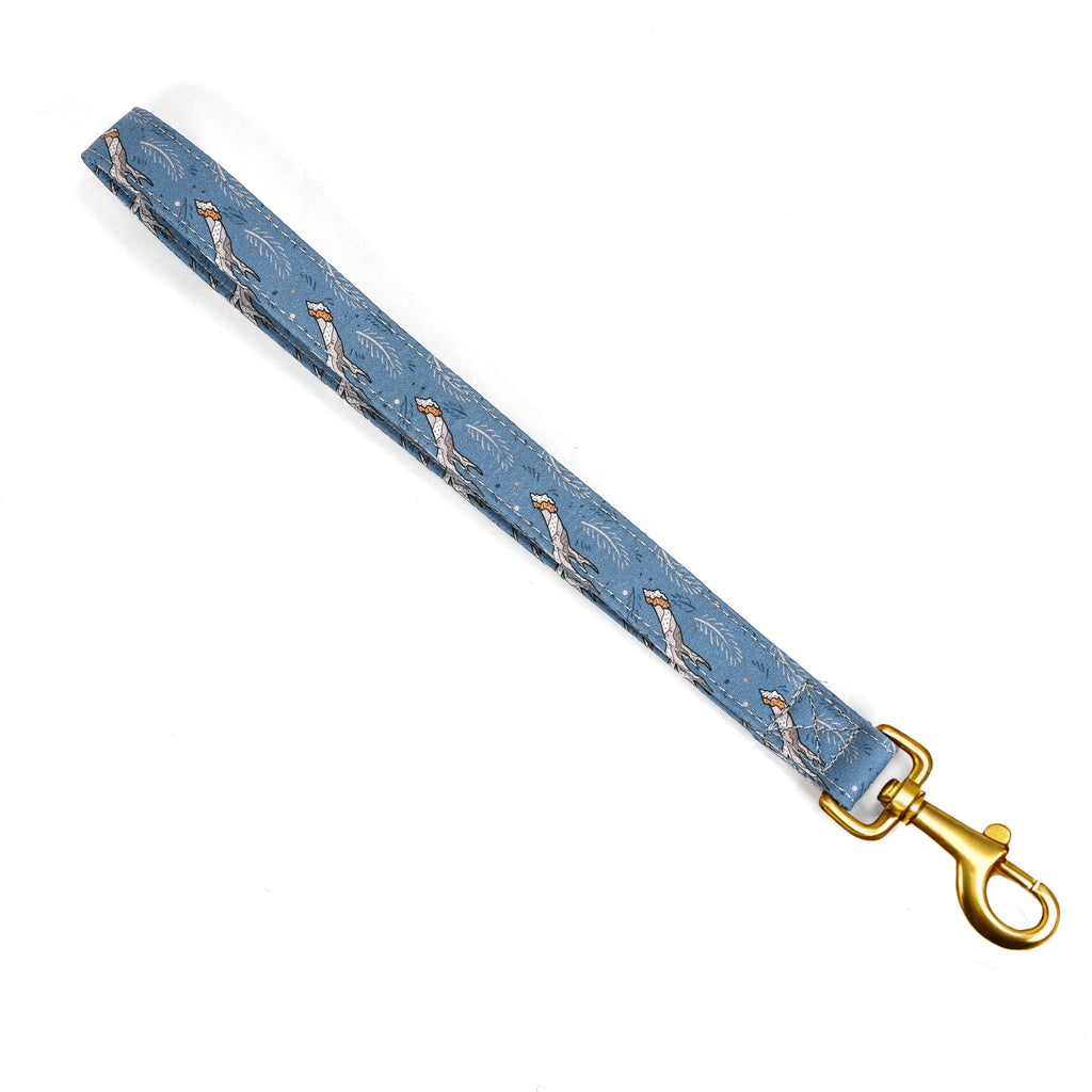 100% Cotton Adjustable Dog Lead Gold   Lumber Jack front