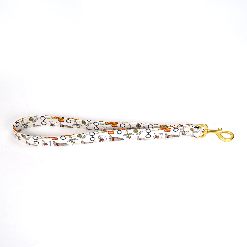 100% Cotton Adjustable Dog Lead Gold  Wizard School main