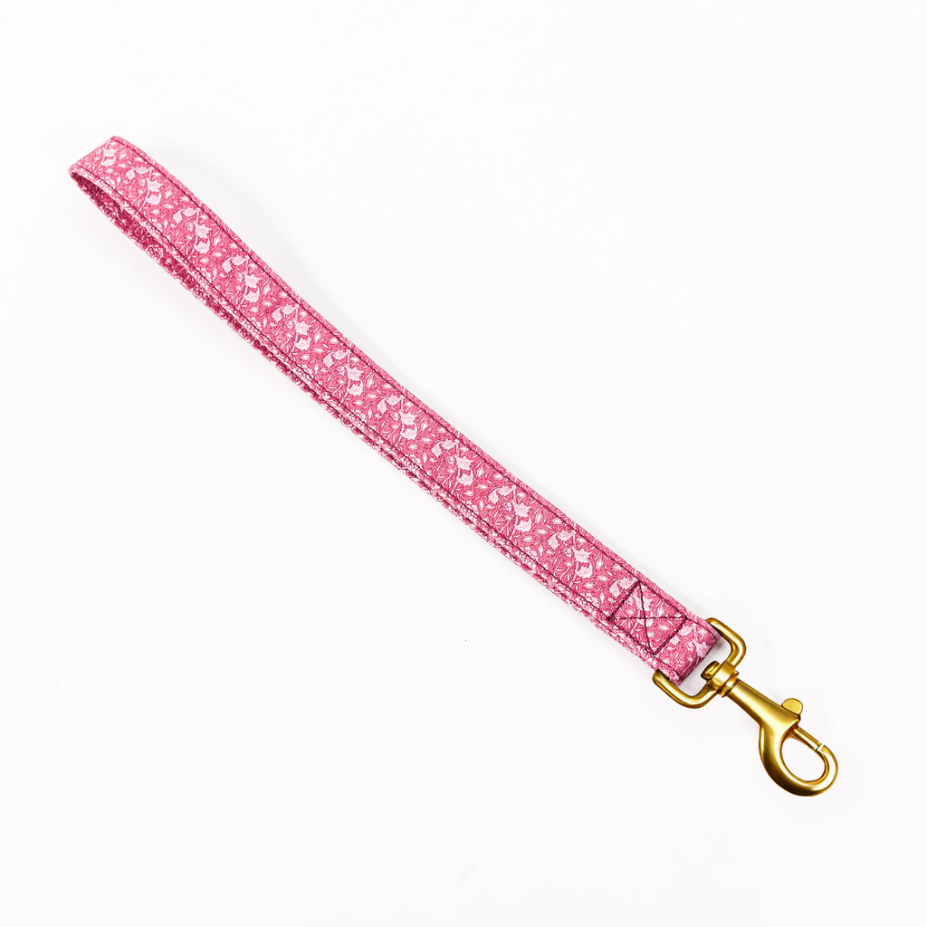 Traffic Leash 100% Cotton Hand Crafted Pet Traffic Lead   Wild Tulip front