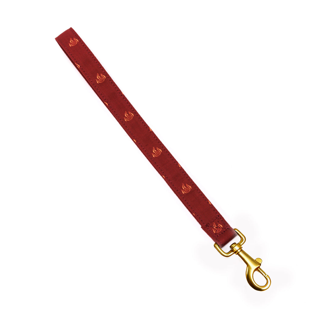 100% Cotton Adjustable Dog Lead Gold  Avatar Fire Nation front