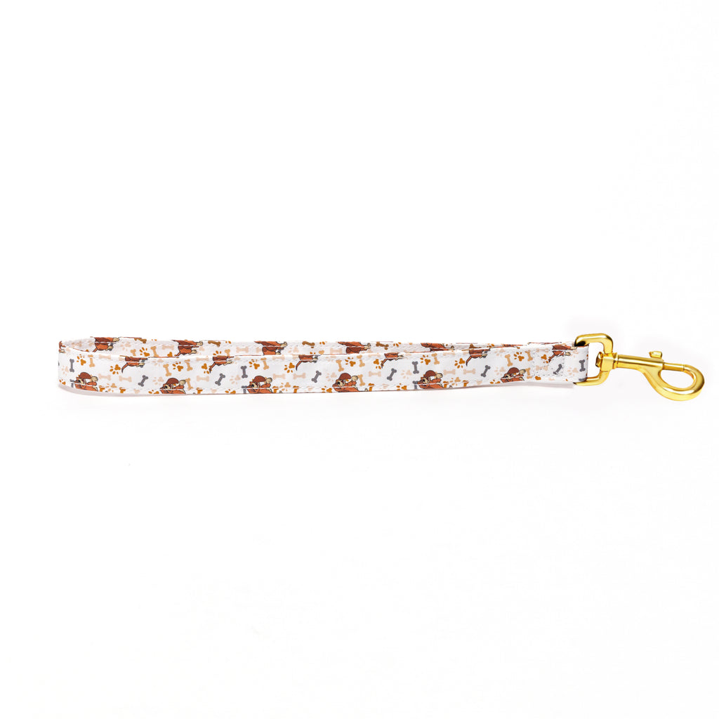 100% Cotton Adjustable Dog Lead Gold  Disney Fox and the Hound main