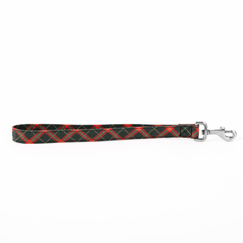 Traffic Leash 100% Cotton Hand Crafted Pet Traffic Lead Christmas Plaid main