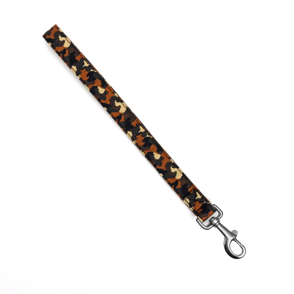 100% Cotton Adjustable Dog Lead Sliver Camo front