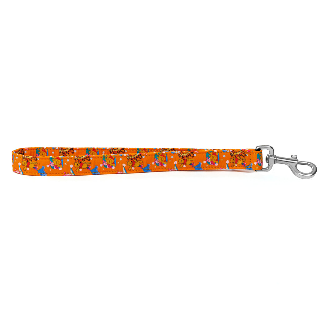 Winnie the Pooh Dog Lead Organic Cotton Sliver Hardware main