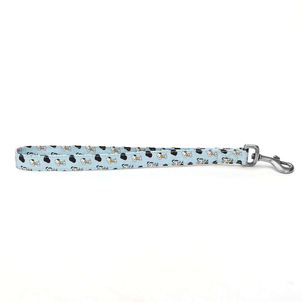 Snoopy Dog Lead Organic Cotton and Sliver Hardware main