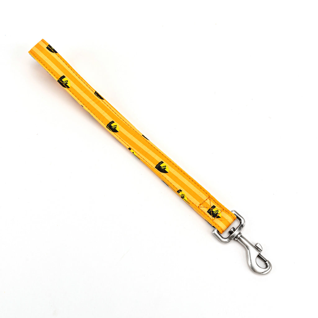 100% Cotton Adjustable Dog Lead Sliver Harry Potter Hufflepuff Pride front