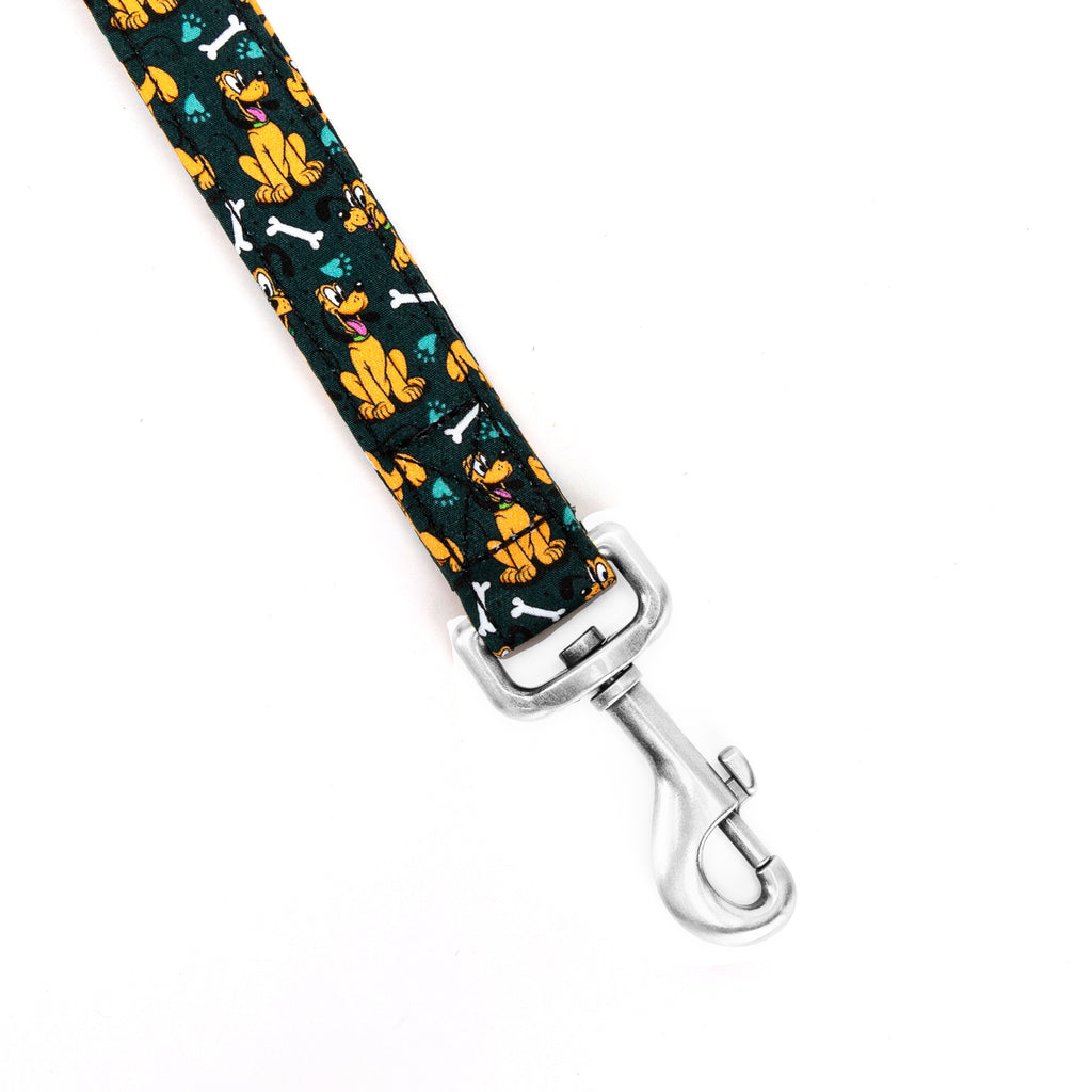 100% Cotton Adjustable Dog Lead Sliver Pluto detail